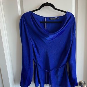 Dorothy Perkins long sleeve blue goo - US size 12